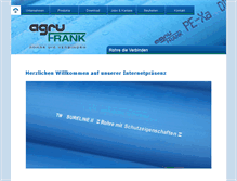 Tablet Screenshot of agru-frank.de